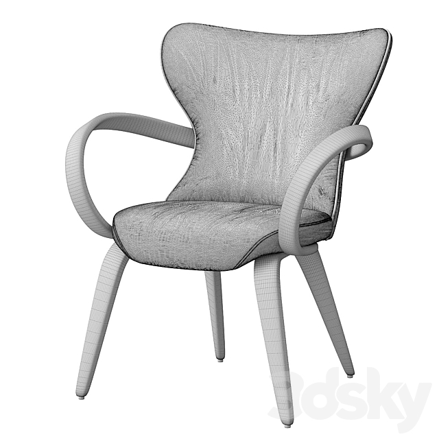 group with chairs apriori S (round table) OM 3dmodel