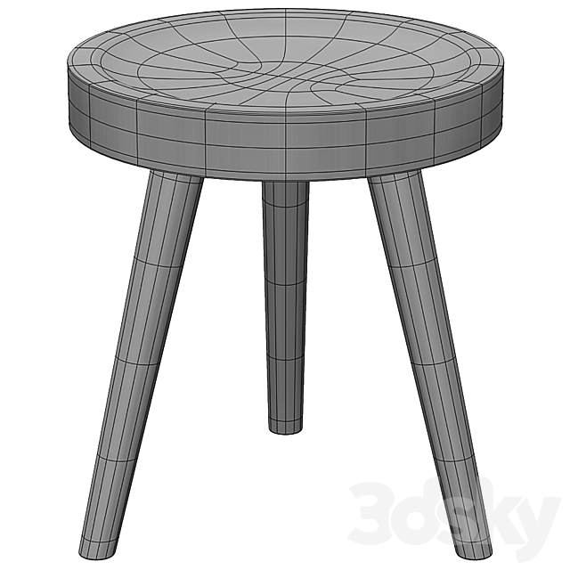 mitzi riva 1920 stool 3d