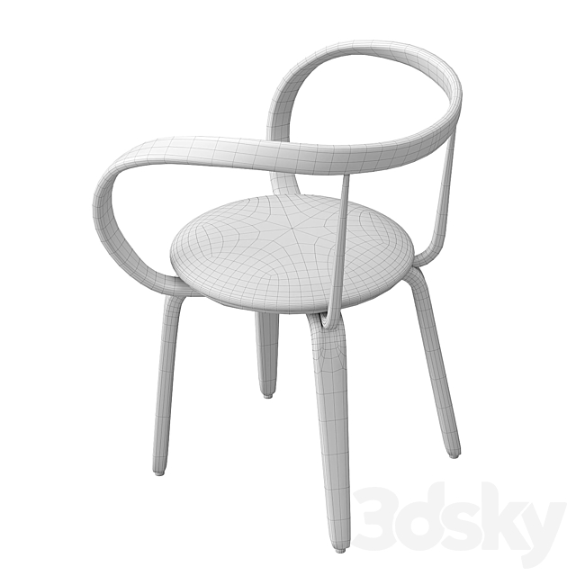 group with chairs apriori L (round table) OM 3dskyfree