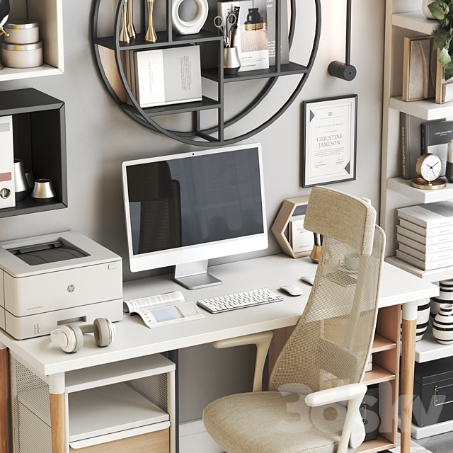 IKEA office workplace 121 3d