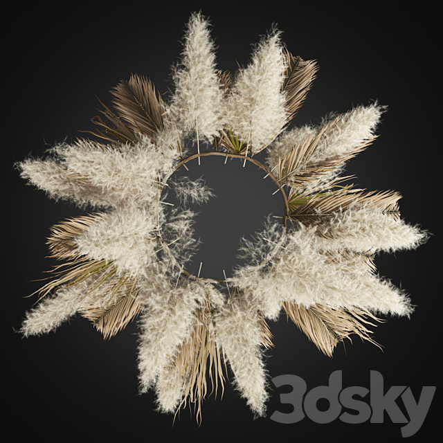 Ceiling pampas 02 3d