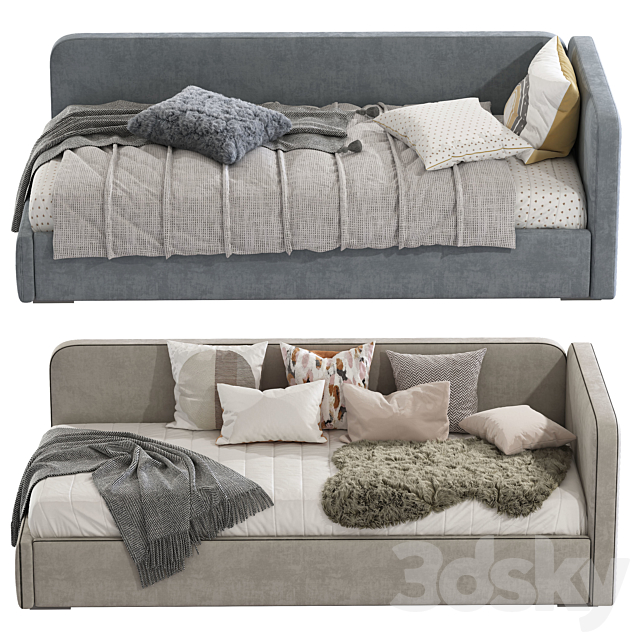 Contemporary style sofa bed 9 3DSMax File - thumbnail 2