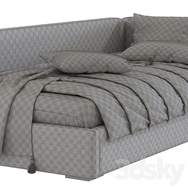 Contemporary style sofa bed 9 3DSMax File - thumbnail 5
