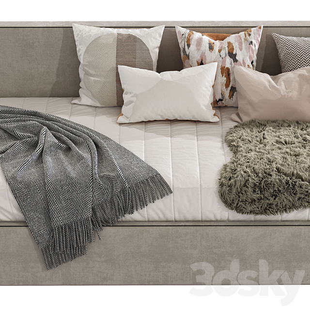 Contemporary style sofa bed 9 3DSMax File - thumbnail 6
