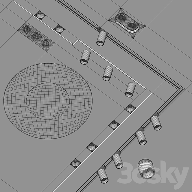 Astro Lighting Set 3dmodel