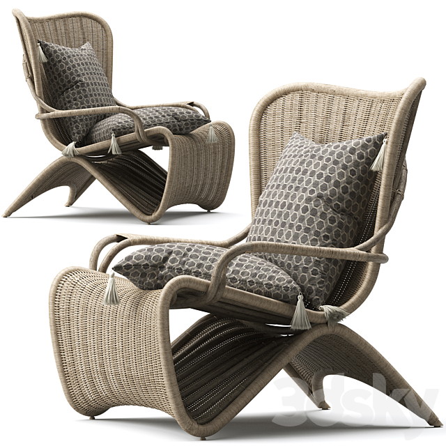 Palmeria Lounge Chair 3DSMax File - thumbnail 2
