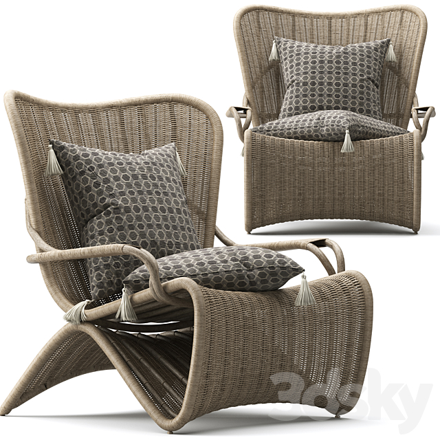 Palmeria Lounge Chair 3DSMax File - thumbnail 4