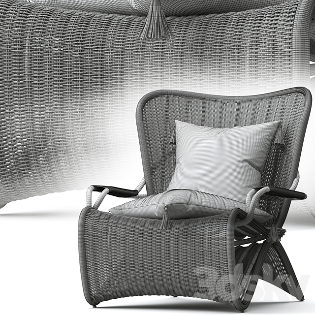 Palmeria Lounge Chair 3DSMax File - thumbnail 7