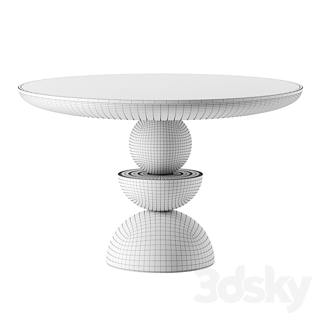 Sonali Dining Table by Anthropologie 3DSMax File - thumbnail 2