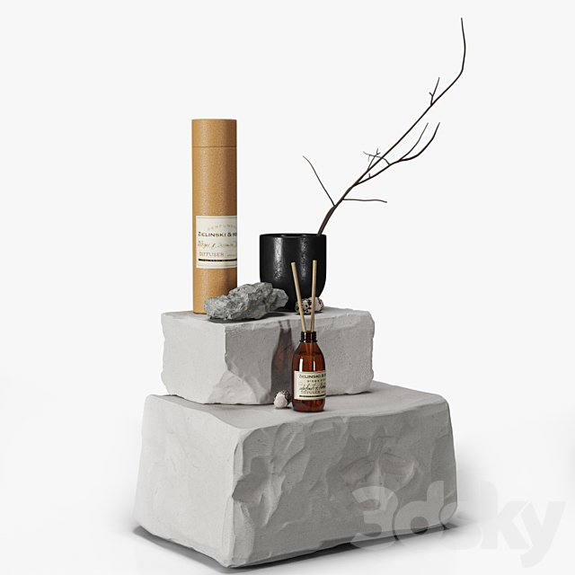 Decorative set 3d