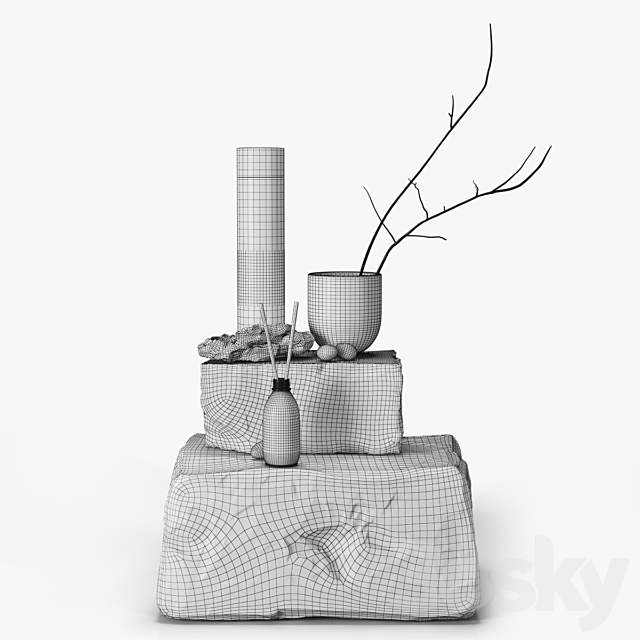 Decorative set 3d Download