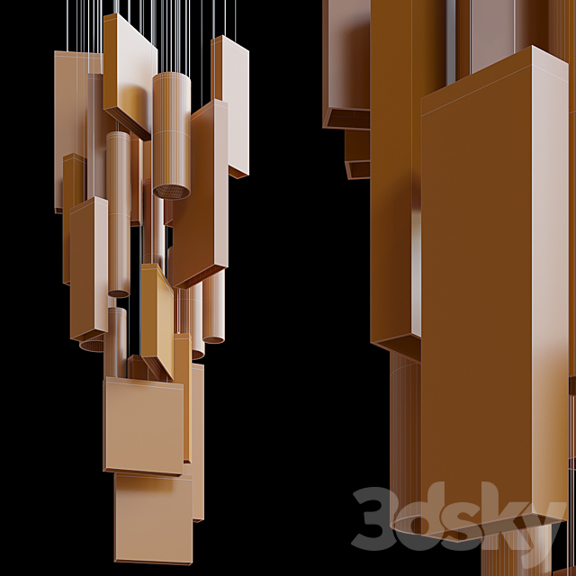 Greenbox - Vargov Design backlit hanging phytomodule 3d