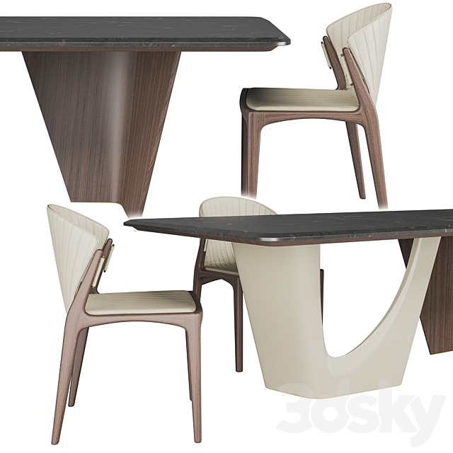 Pinnacle table And Luisa chair 3DSMax File - thumbnail 2