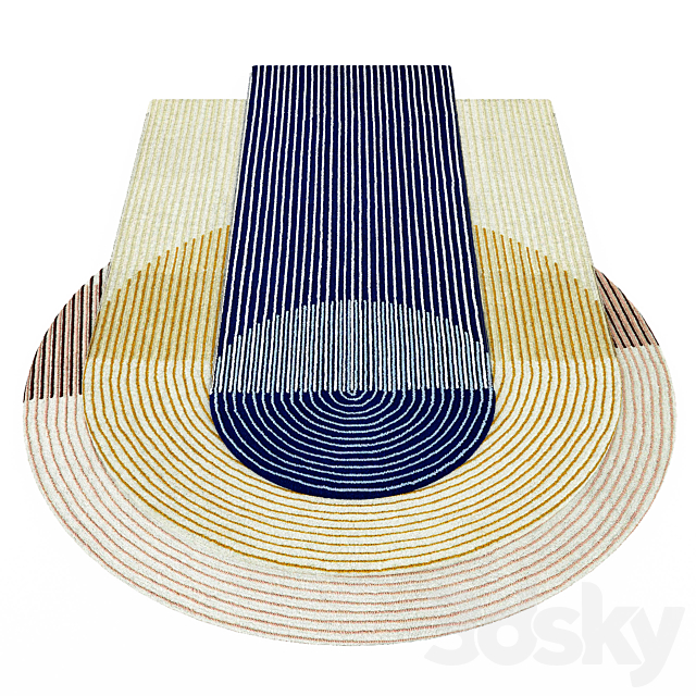 Ply Pink Rug 3d