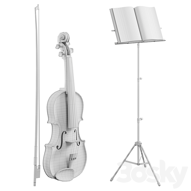 The Violin With Case 3d Download