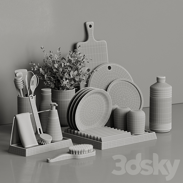 Decorative set 040 3d Download