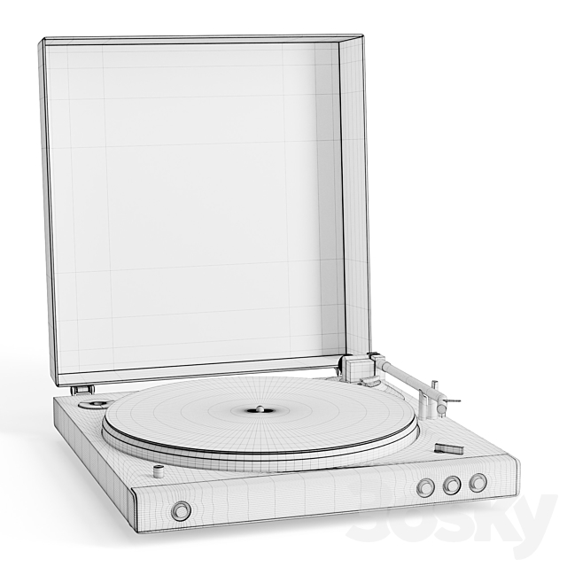 Audio-Technica LP60X-BT 3DSMax File - thumbnail 6