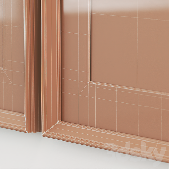 Pair of abstract posters set 3DS Max Model - thumbnail 4
