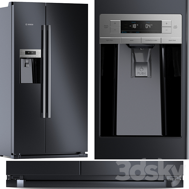 BOSCH 6 kitchen appliances set 3d