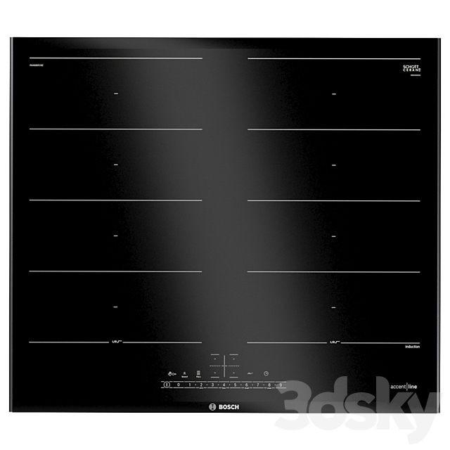 BOSCH 6 kitchen appliances set 3dmodel