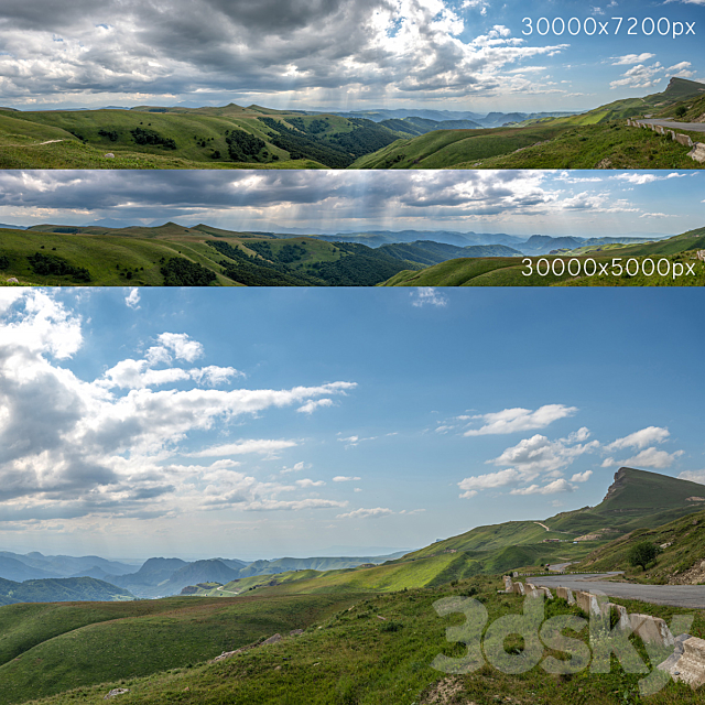Panorama with mountains. 2 pcs. 30k 3DSMax File - thumbnail 1