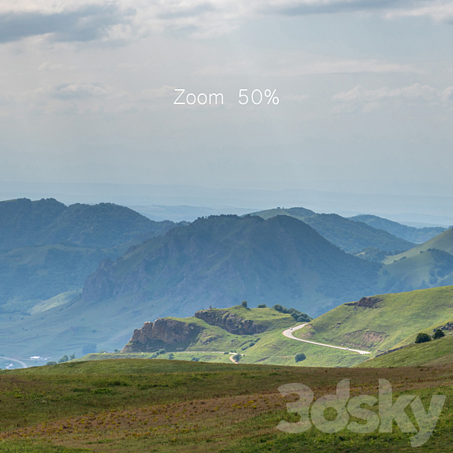 Panorama with mountains. 2 pcs. 30k 3DSMax File - thumbnail 2
