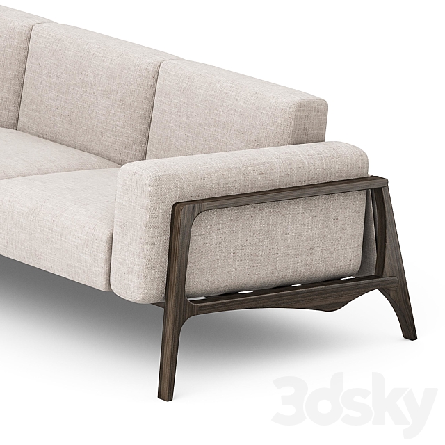 Three-seater Avior sofa by ARCHMEBEL 3DSMax File - thumbnail 2