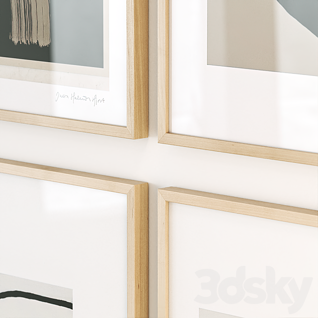 Абстрактные постеры (Abstract posters) 3DS Max Model - thumbnail 2