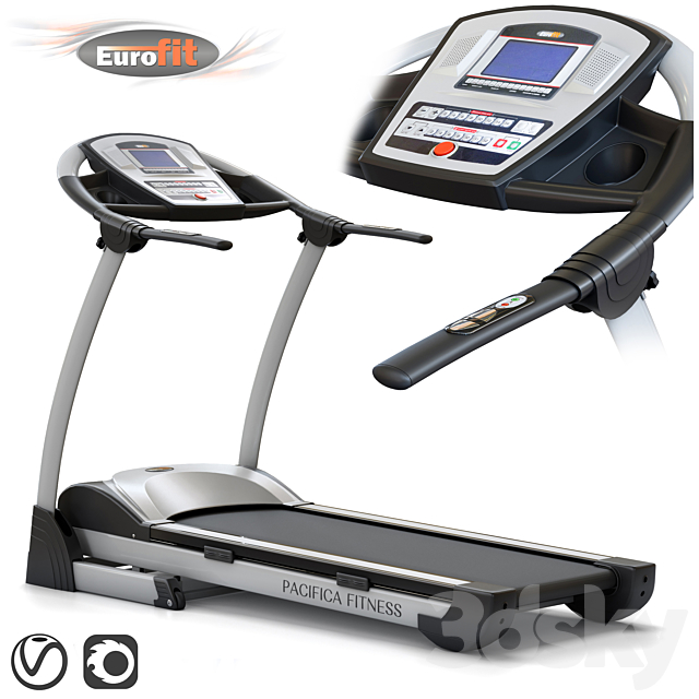 Treadmill EUROFIT Pacifica fitness. Training apparatus Free Download