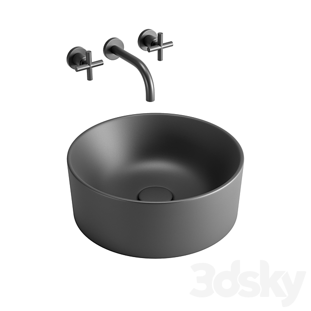 GSI ColorElements Washbasin Set 1 3dsky