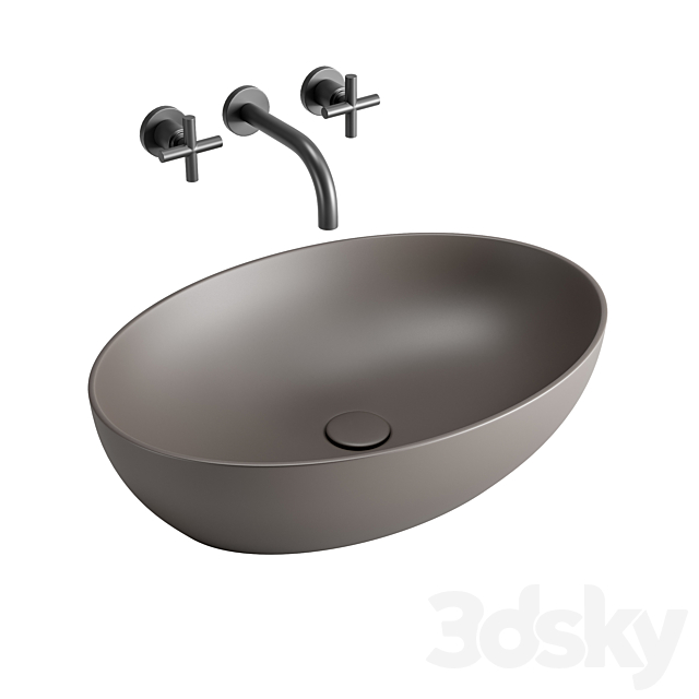 GSI ColorElements Washbasin Set 1 3dmodel