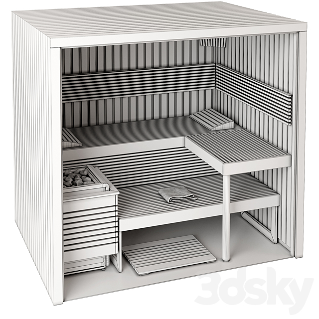 Sauna Sentiotec Panorama Small 3dmodel