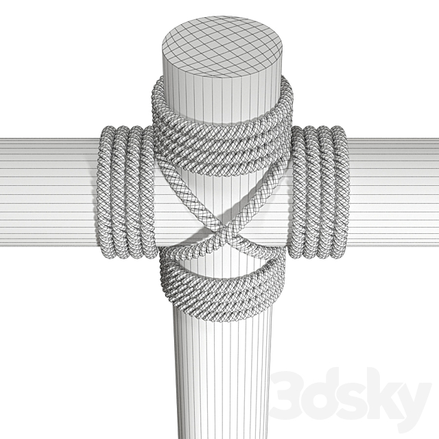 Rope beams 3dmodel