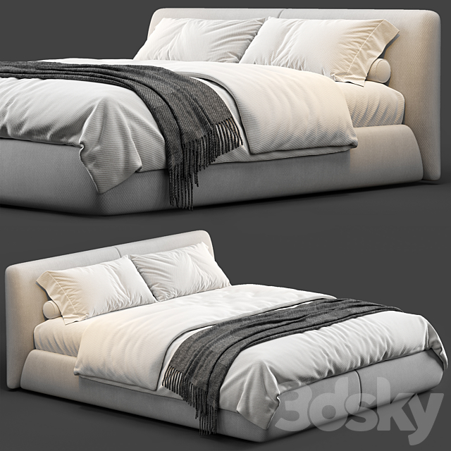 Bed one mebel Nuvo 3DSMax File - thumbnail 1