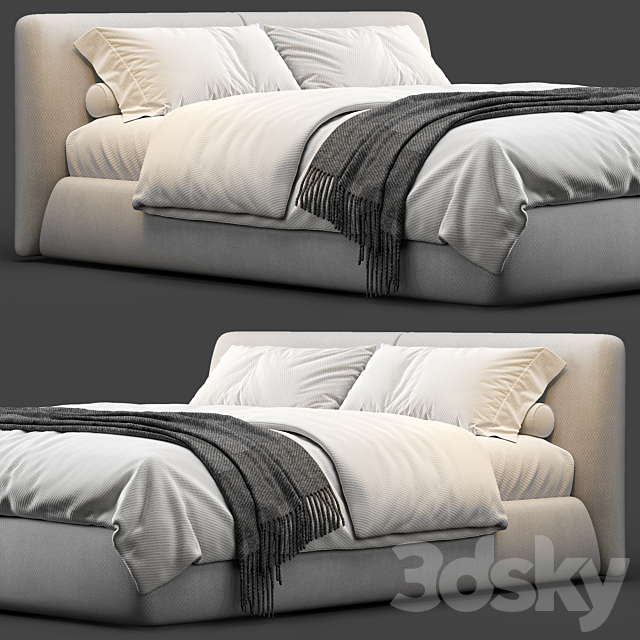 Bed one mebel Nuvo 3DSMax File - thumbnail 2