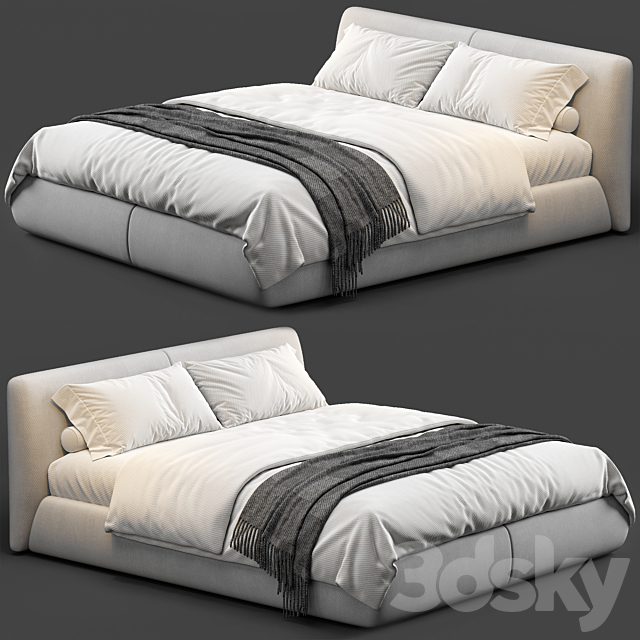 Bed one mebel Nuvo 3DSMax File - thumbnail 3