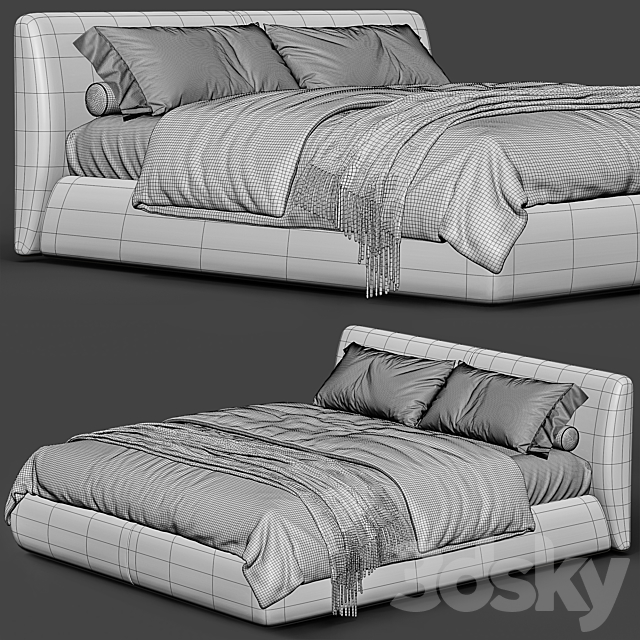 Bed one mebel Nuvo 3DSMax File - thumbnail 4
