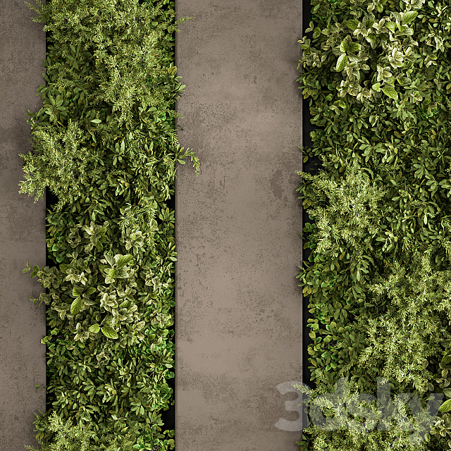 Vertical Garden Wood Frame - Wall Decor 33 3dsky
