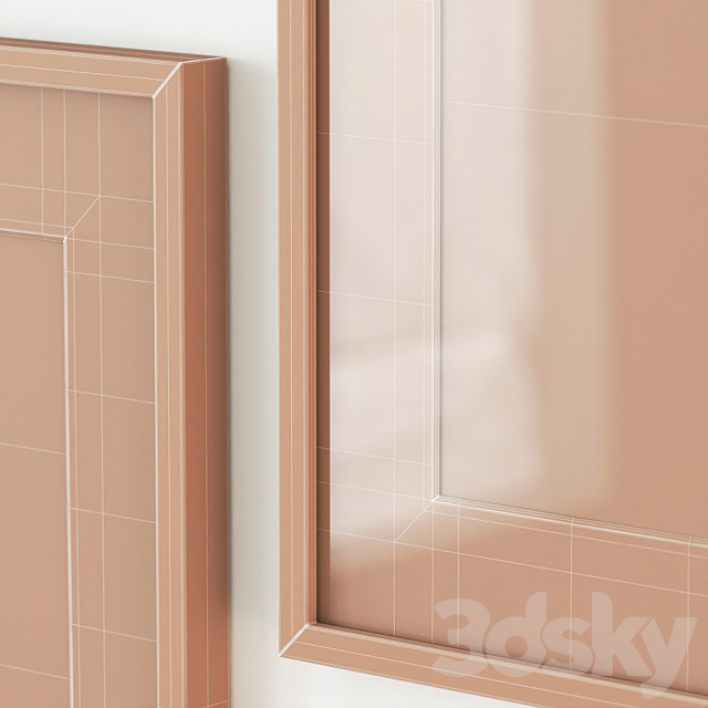 Scandinavian style posters set 3dsky