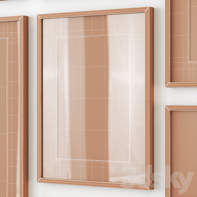 Scandinavian style posters set 3dskyfree