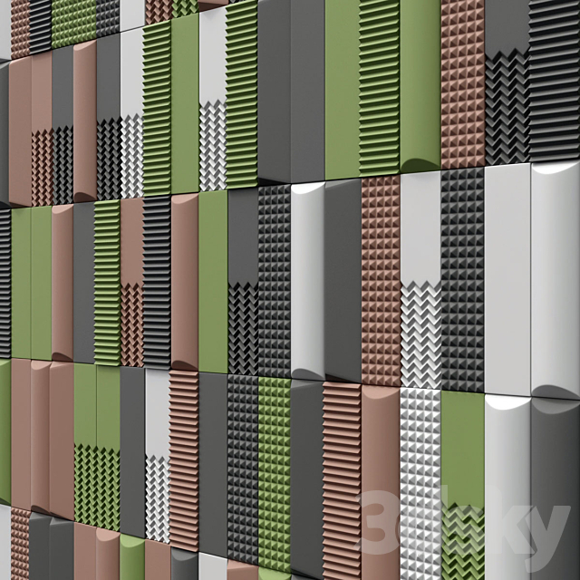 Tile Biscuit plain bianco 3d