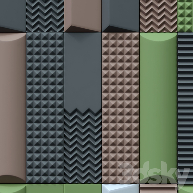 Tile Biscuit plain bianco 3dsky