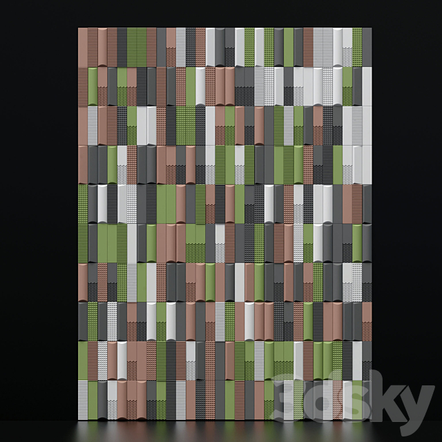 Tile Biscuit plain bianco 3dskyfree