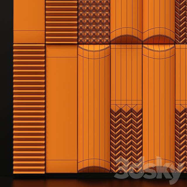 Tile Biscuit plain bianco 3d Download