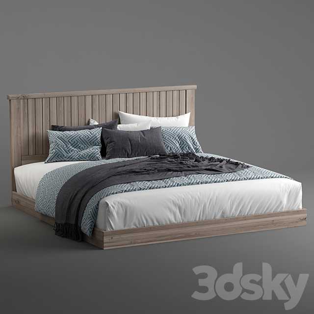 Modern bed 13 3DSMax File - thumbnail 3