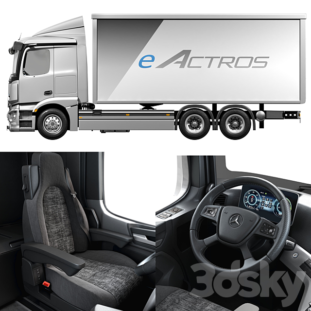 benz_eACTROS 3d