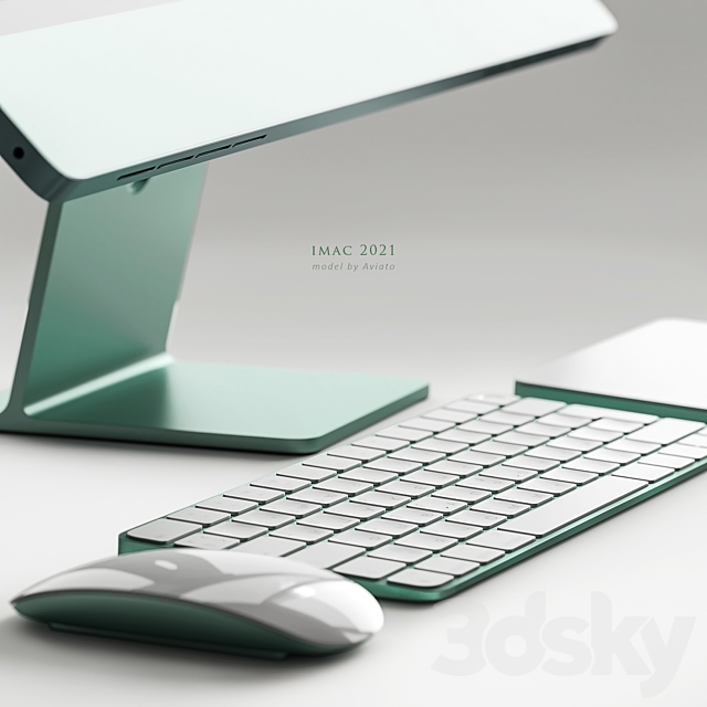 Apple iMac 2021 3d