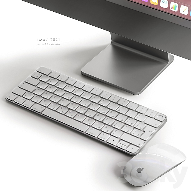 Apple iMac 2021 3dsky