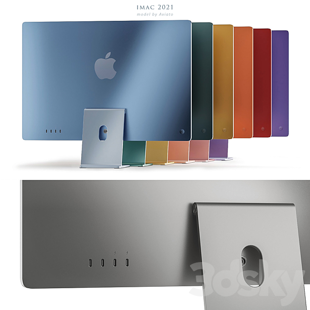 Apple iMac 2021 3dskyfree
