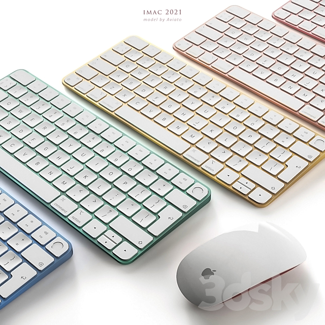 Apple iMac 2021 3dmodel